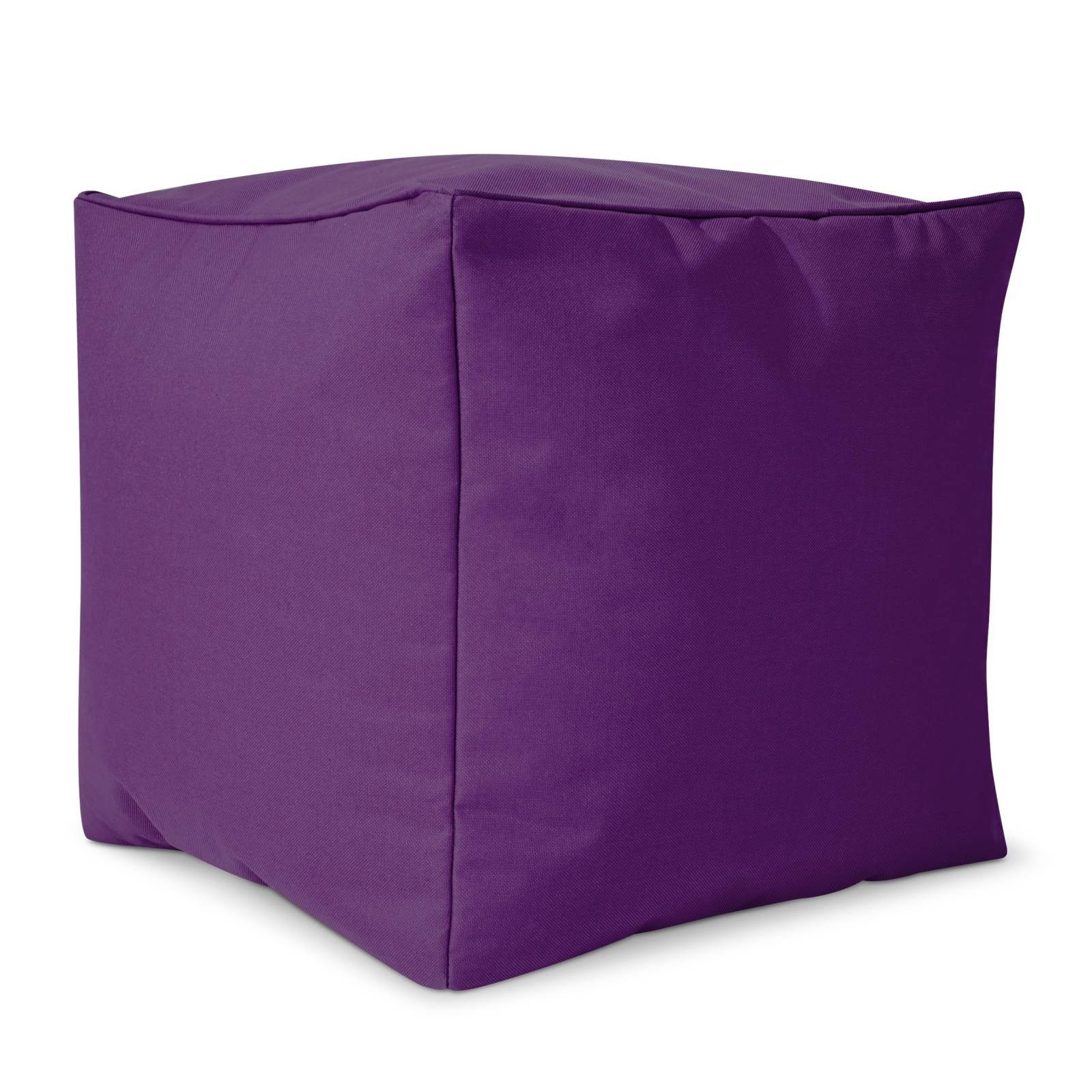 Green Bean Sitzsack Sitzsack-Hocker Pouf Cube 40x40x40cm (Hocker 40x40x40cm mit EPS-Perlen Füllung, Fußhocker Fußkissen Sitz-Pouf für Sitzsäcke), Bodenkissen für Kinder und Erwachsene - Sitzkissen Sitzhocker