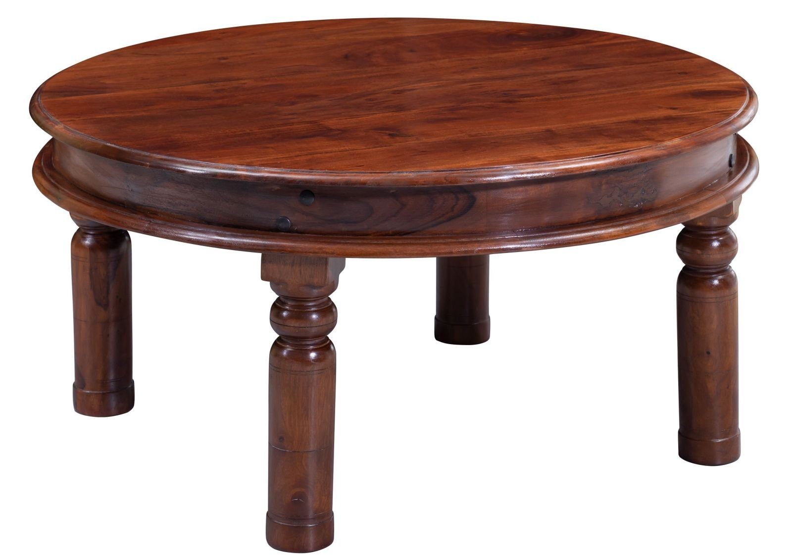 Massivmoebel24 Couchtisch OXFORD (90x90x45 Akazie, runder günstig online kaufen