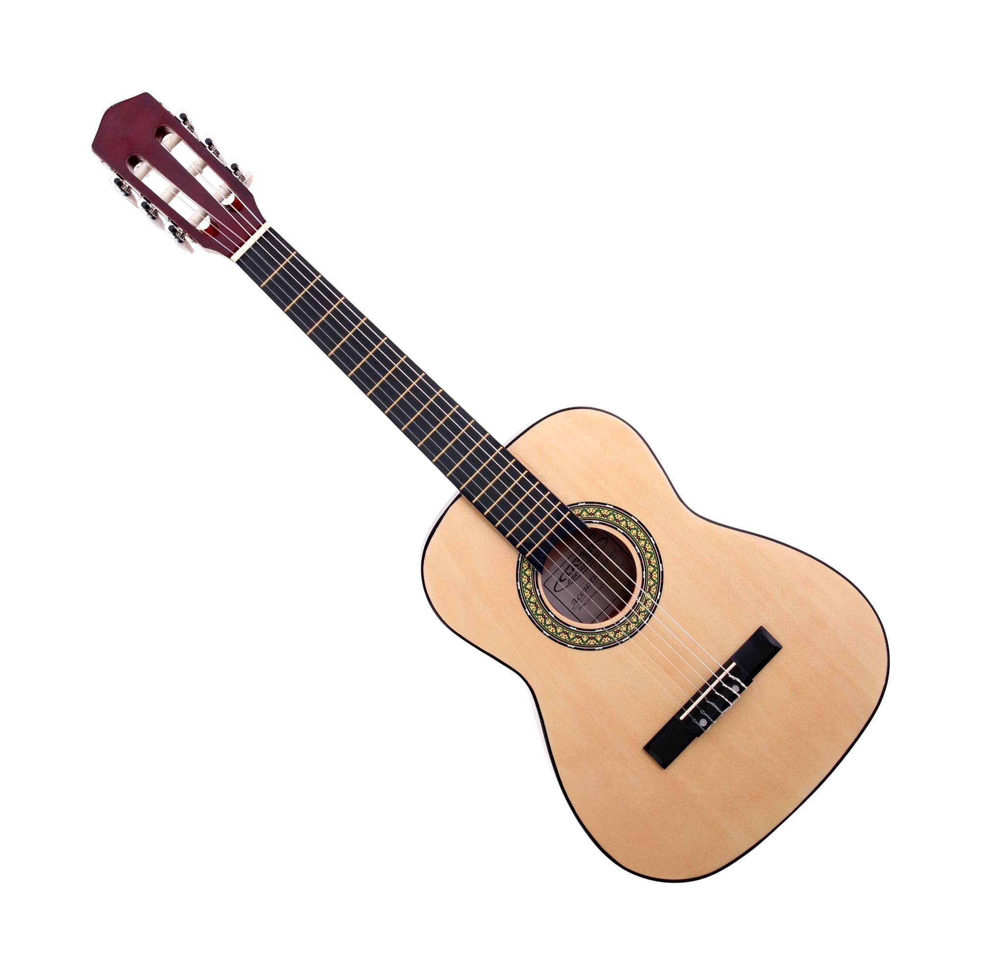 Classic Cantabile Konzertgitarre AS-851-L Klassikgitarre für Linkshänder, 1/2, Lefty Modell - Lindenholz Korpus