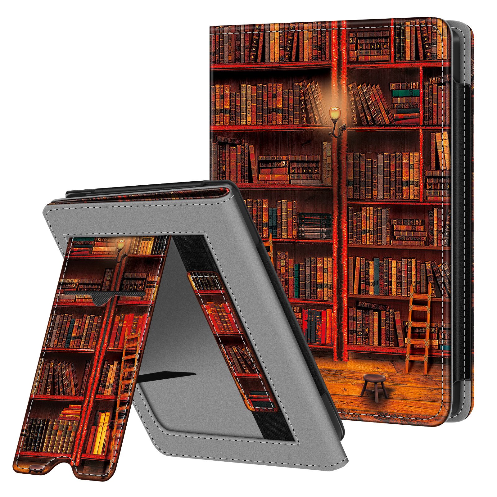 Fintie E-Reader-Hülle für Tolino Shine Color/5 (2024) & Kobo Clara Colour / BW (2024), Kickstand Hülle mit Kartenfach Handschlaufe und Auto Sleep/Wake