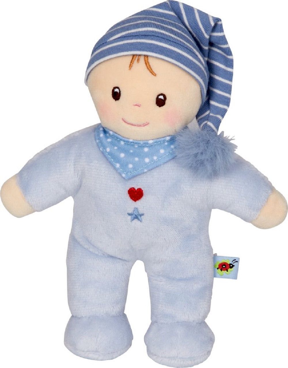 COPPENRATH DIE SPIEGELBURG Stoffpuppe Kleine Schmusepuppe, hellblau - BabyGlück