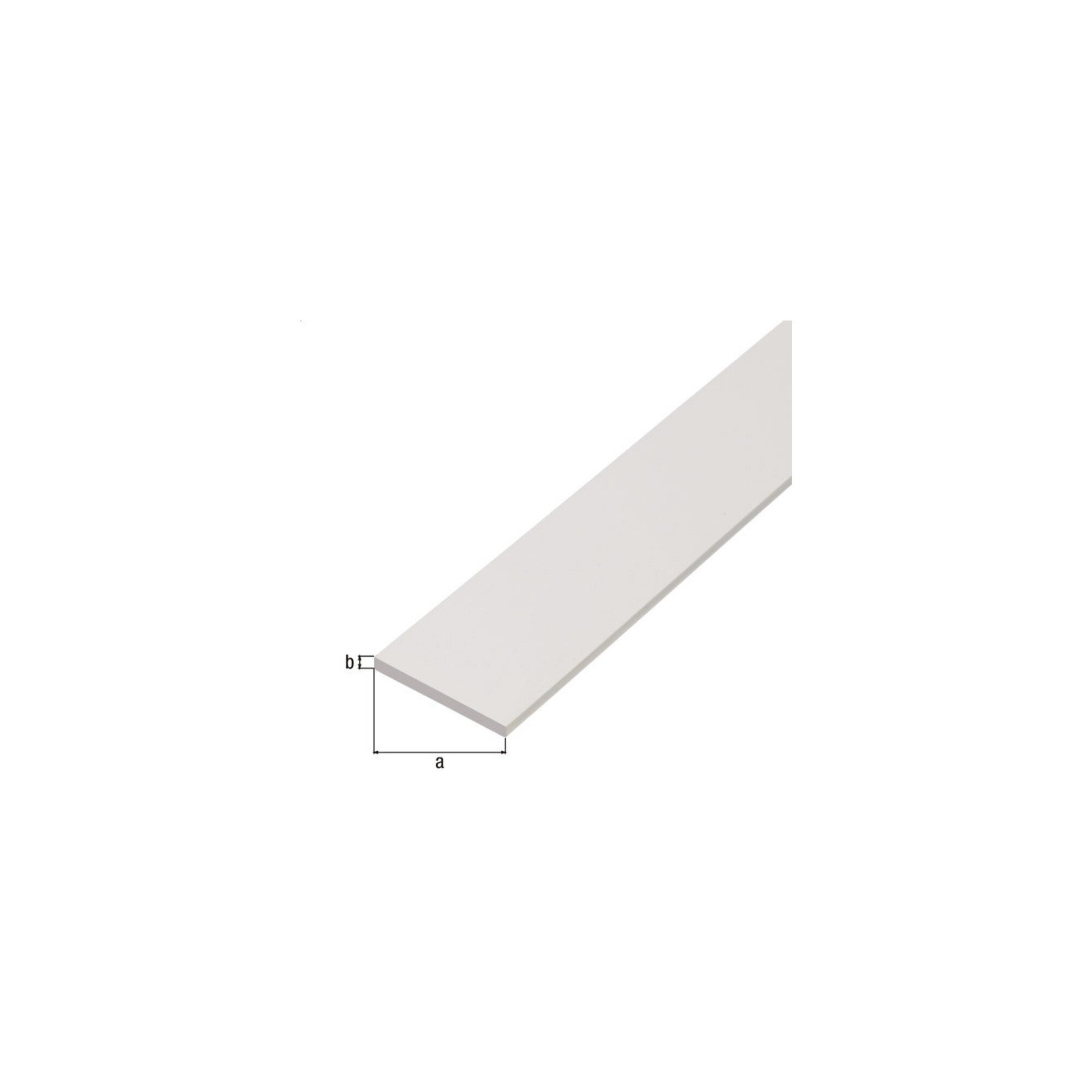 Alberts GAH Alberts Flachstange glatt, ungelocht, L2000mm B30mm, S3mm Kunststo
