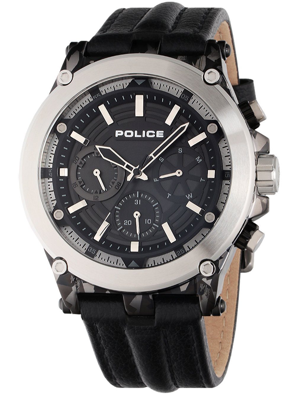 Quarzuhr Police PEWJF2226640 Taman Herrenuhr 48mm 3ATM Police PEWJF2226640 Taman Herrenuhr 48mm 3ATM