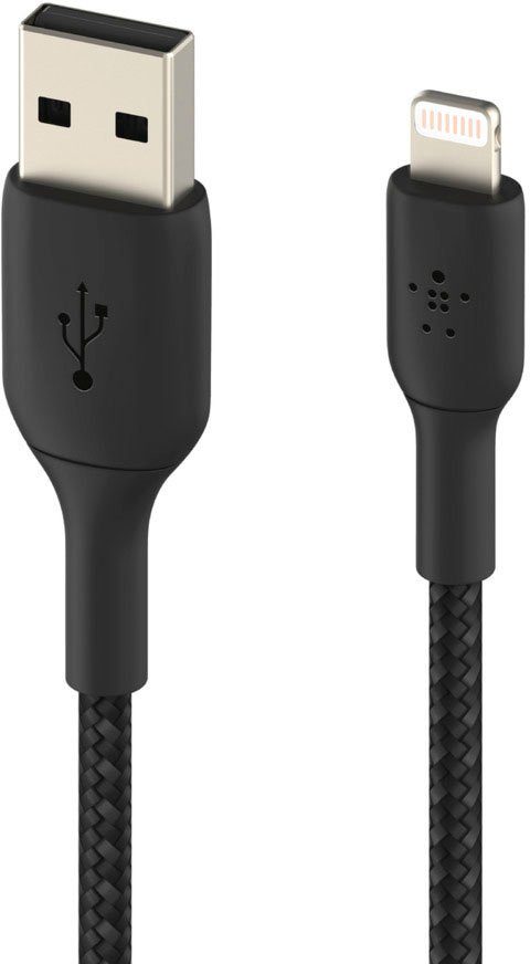 Belkin Lightning Lade/Sync Kabel ummantelt mfi 2m Smartphone-Kabel, USB Typ A, Lightning (200 cm)