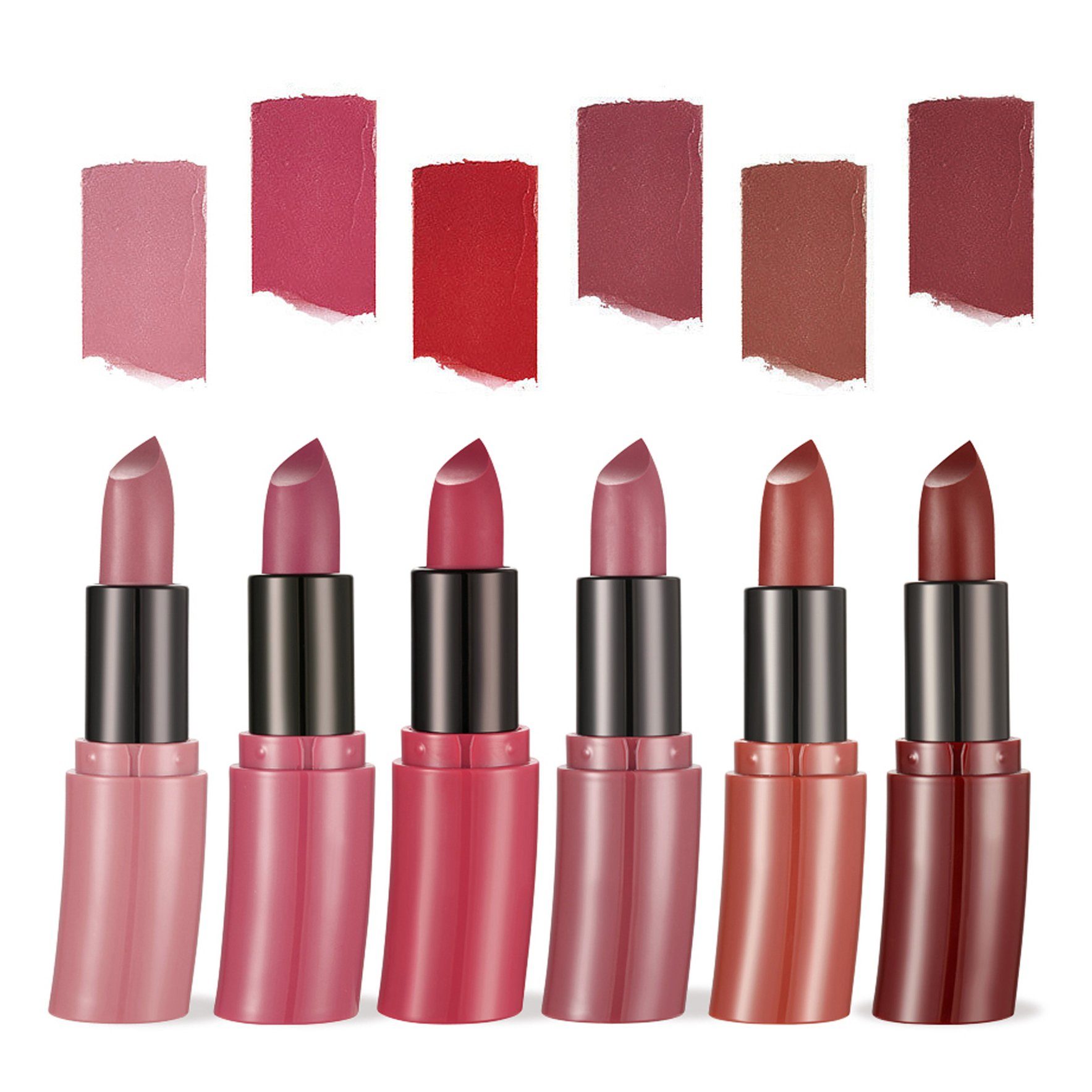 Haiaveng Lippenstift-Set 6 Farben Matt Ink Lippenstift Set Flüssiger Lippenstift Set, Samt Rot Nude Lipstick Wasserdichte Makeup Lippenstifte
