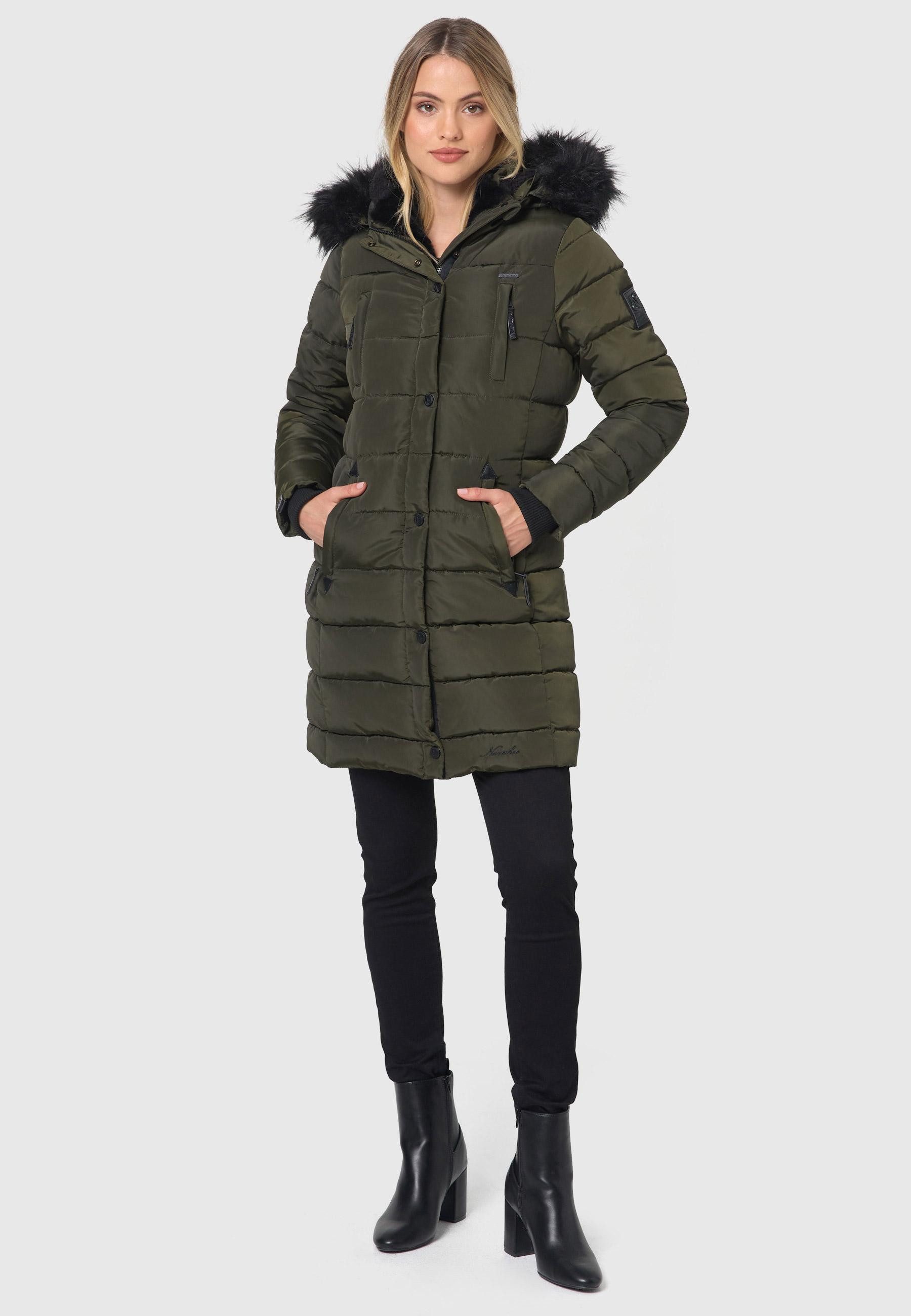 Navahoo Winterjacke Navahoo Lotusblüte Princess Damen Winter Steppjacke B89 günstig online kaufen