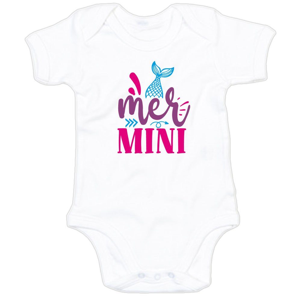 Ggraphics Kurzarmbody MerMini Baby Body mit Spruch / Motiv / Aufdruck