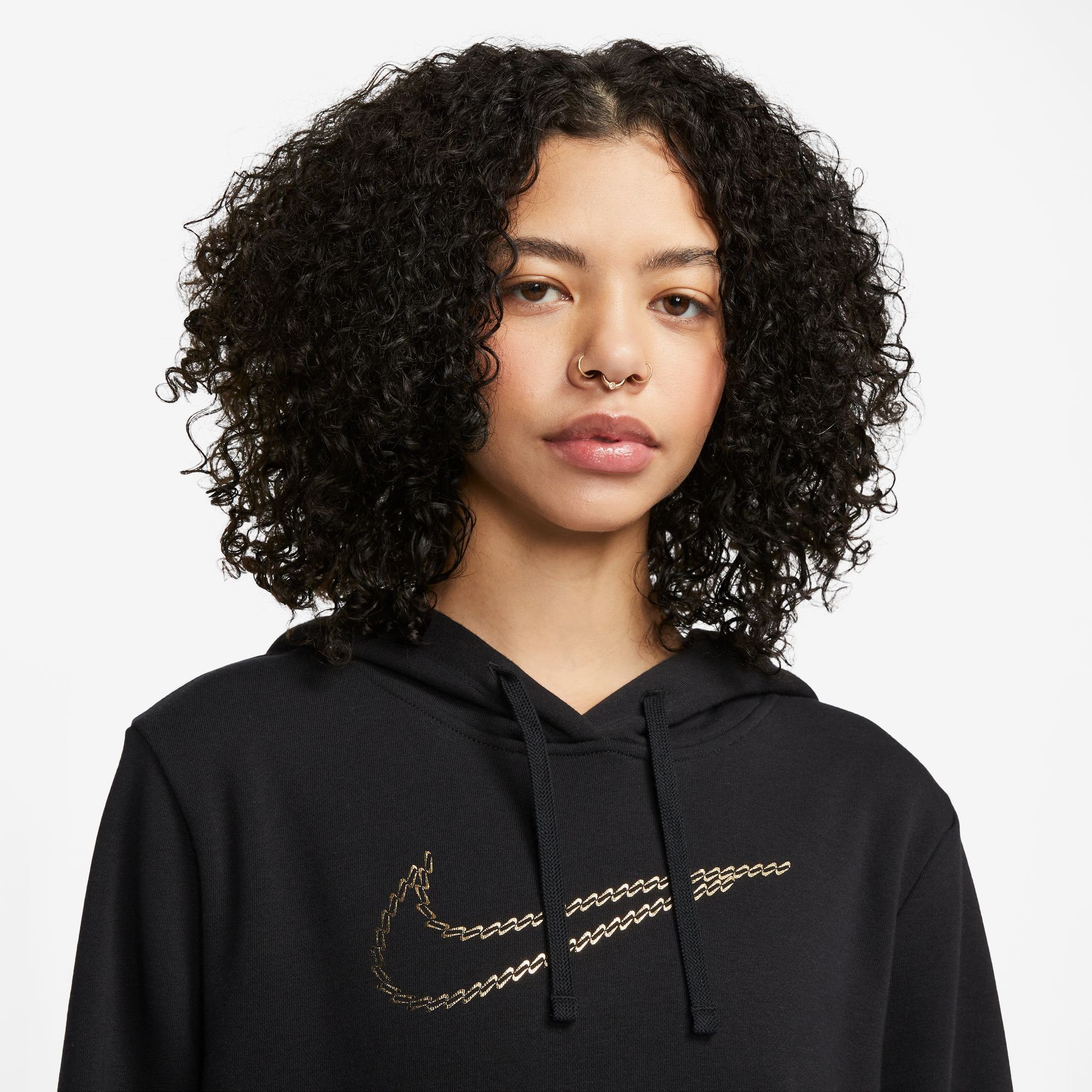 Nike Sportswear Kapuzensweatshirt CLUB FLEECE PREMIUM ESSENTIAL WOMEN'S LOOSE SHINE PULLOVER HOODIE