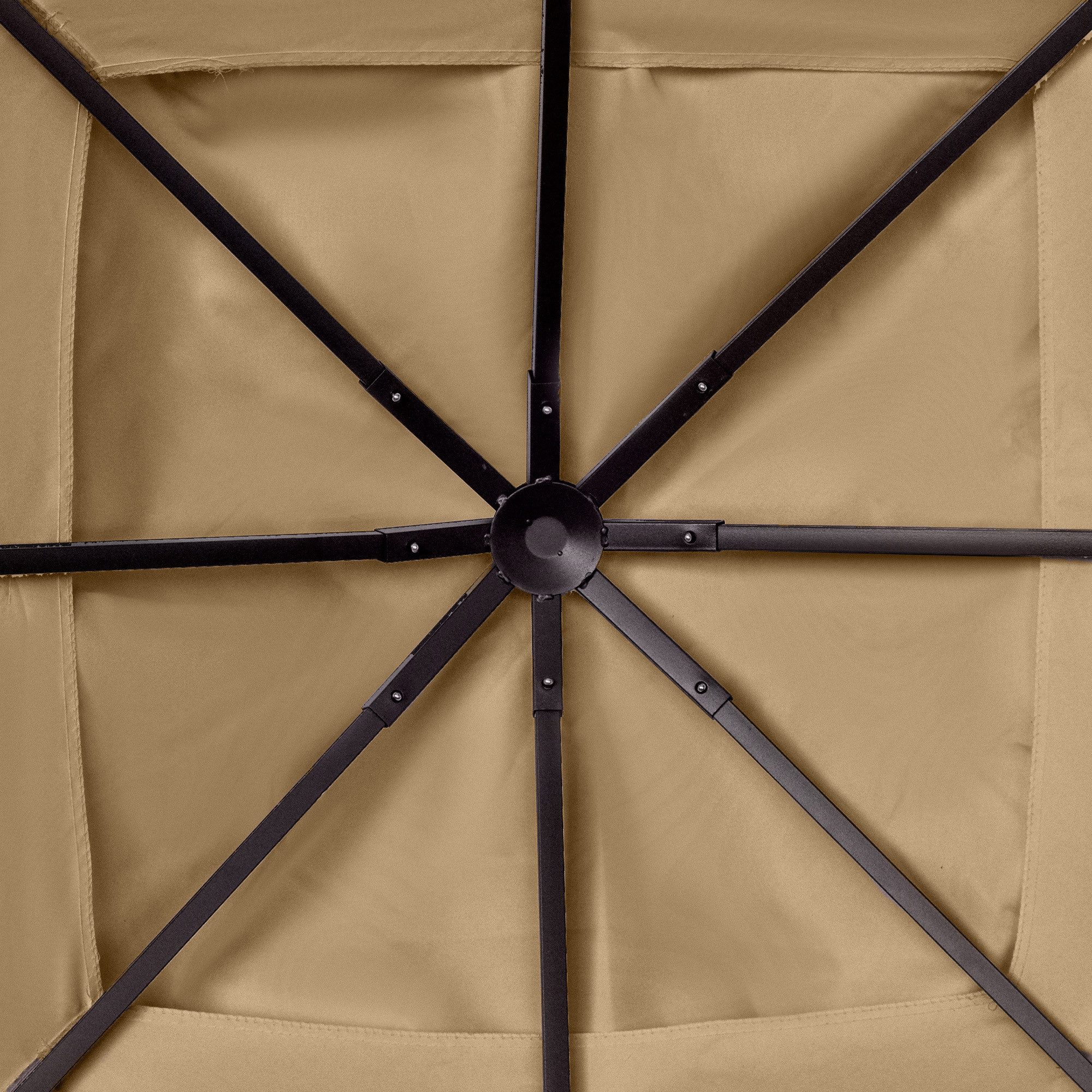 Fine Life Pro Pavillon-Schutzhülle Pavillon-Ersatzdach Beige 2,98×2,95 m