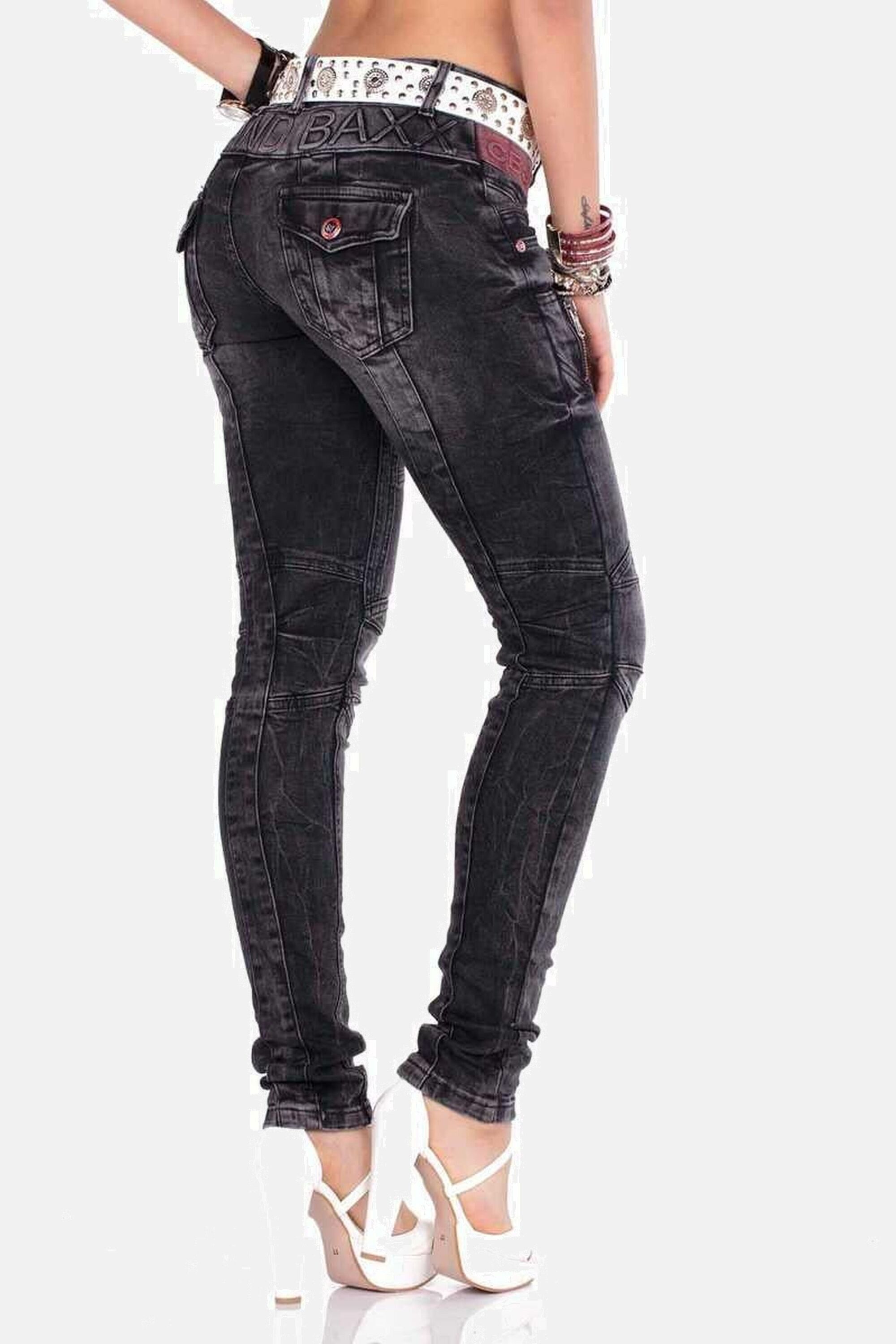 Cipo & Baxx Slim-fit-Jeans DENIM mit modischen Ziernähten, WD358 – Bild 5 von 5