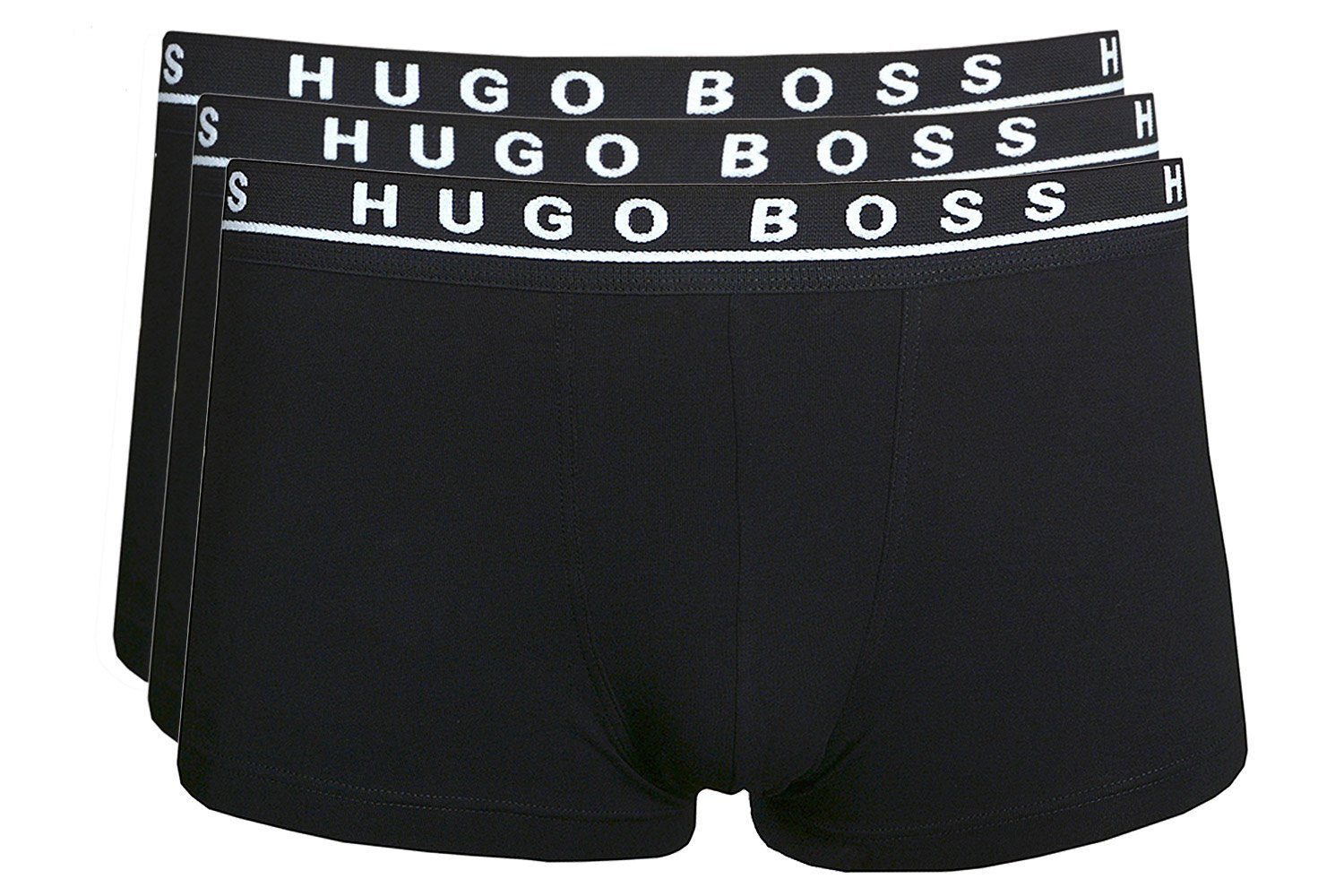 BOSS Boxershorts Cotton Stretch (Multi Pack, 3-St., 3er-Pack) Trunk Multi Pack Herren Unterhose Boxer kurzes Bein im 3er-Pack