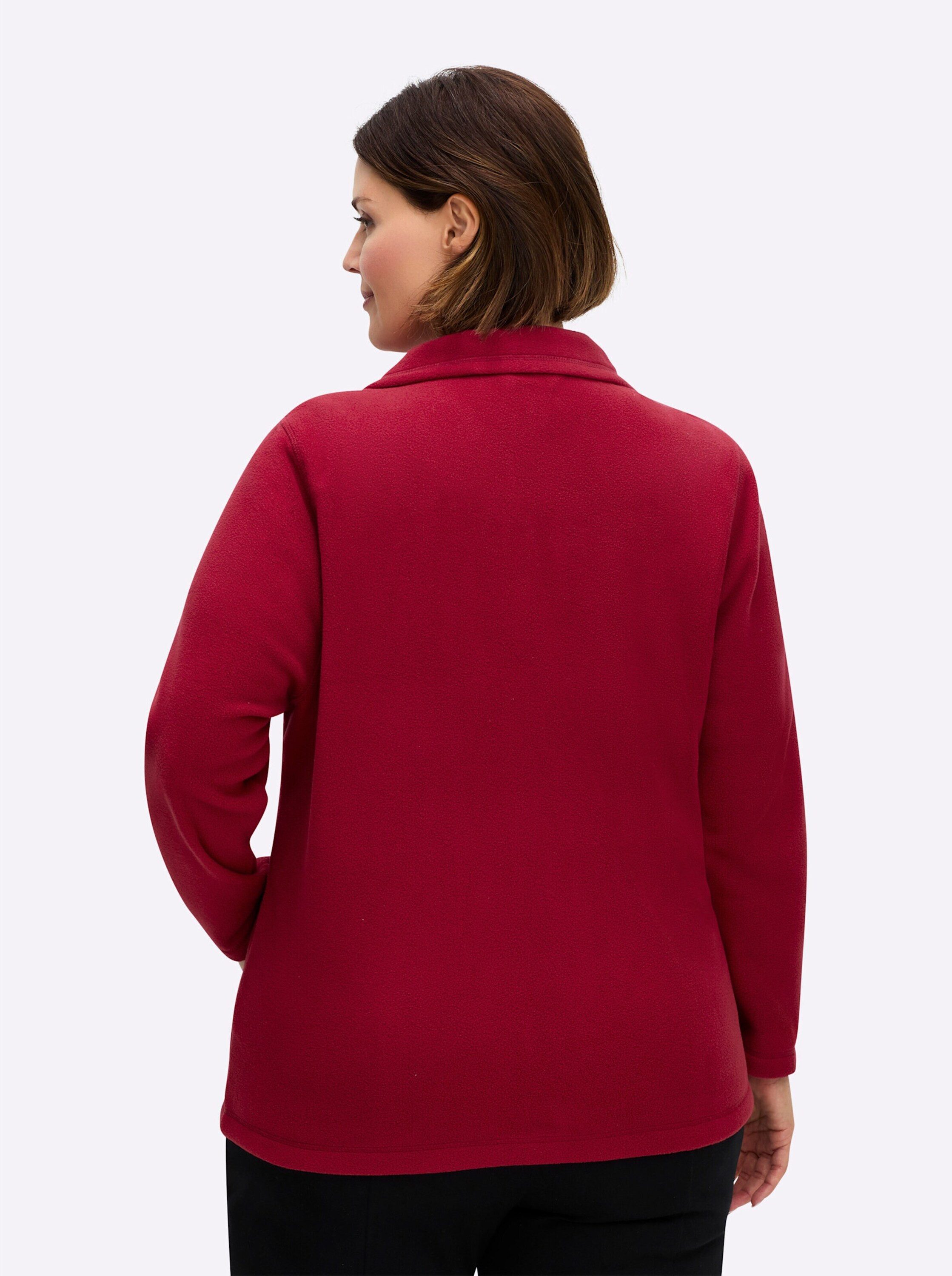 Sieh an! Fleecejacke Fleece-Jacke Langarm