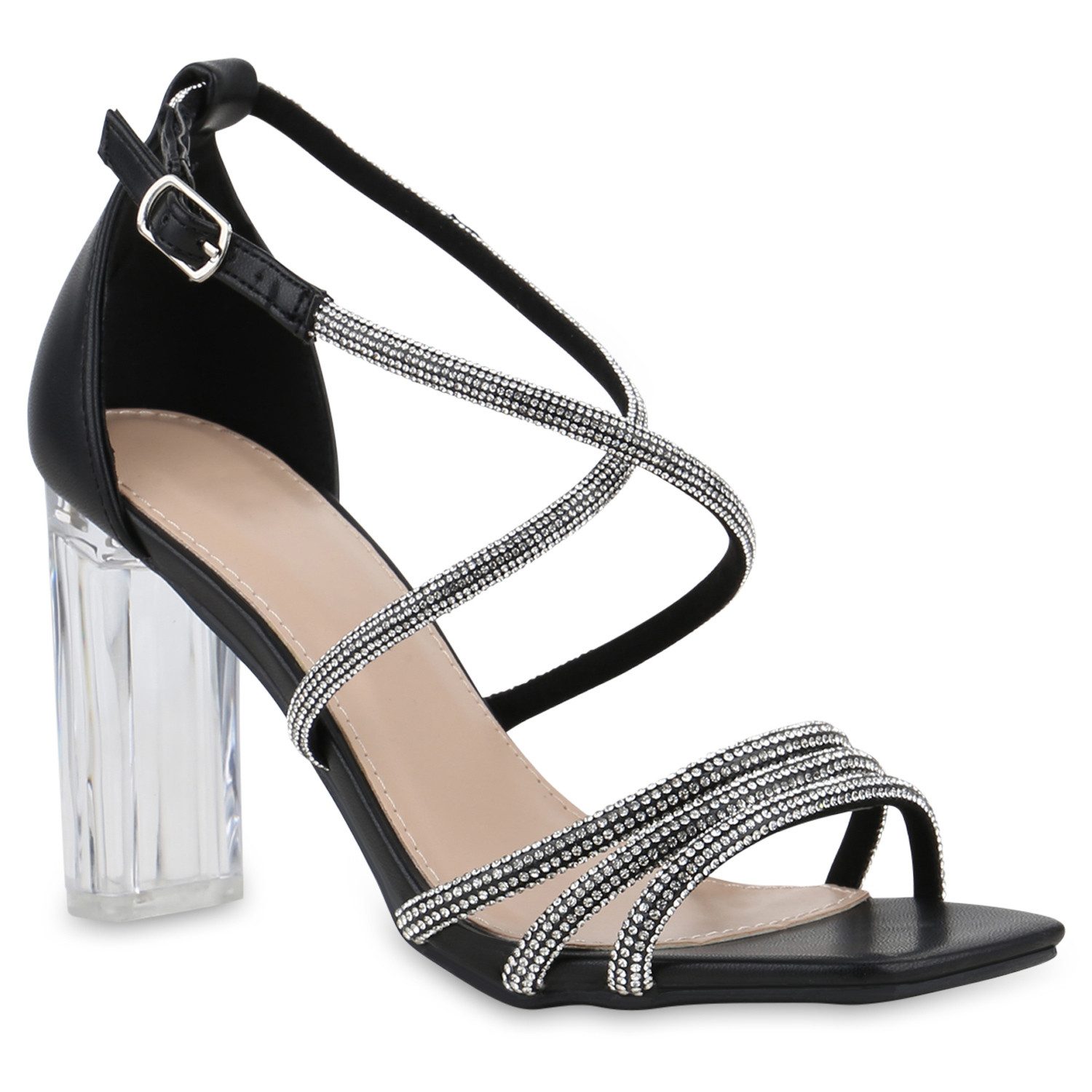 VAN HILL 841609 Riemchensandalette Damen Riemchensandaletten Sandaletten El günstig online kaufen