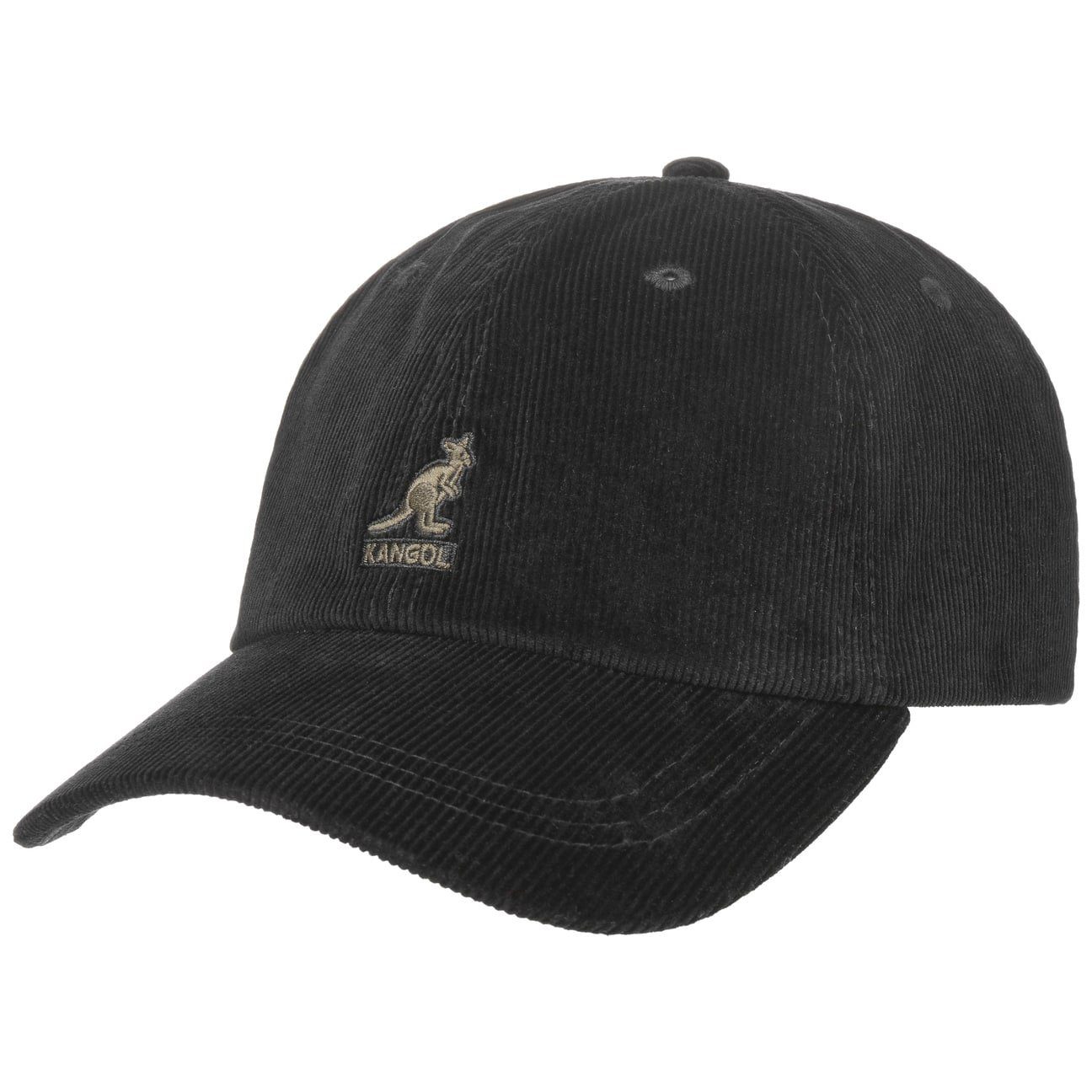 Kangol Baseball Cap (1-St) Cordcap Metallschnalle schwarz