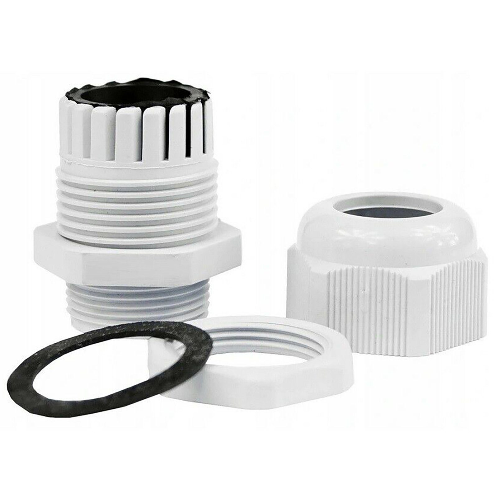 ADELID Kabeldurchfuhr, 10 Stück Kabelverschraubungen einstellbare 4-8mm M16x1,5 IP68 Grau