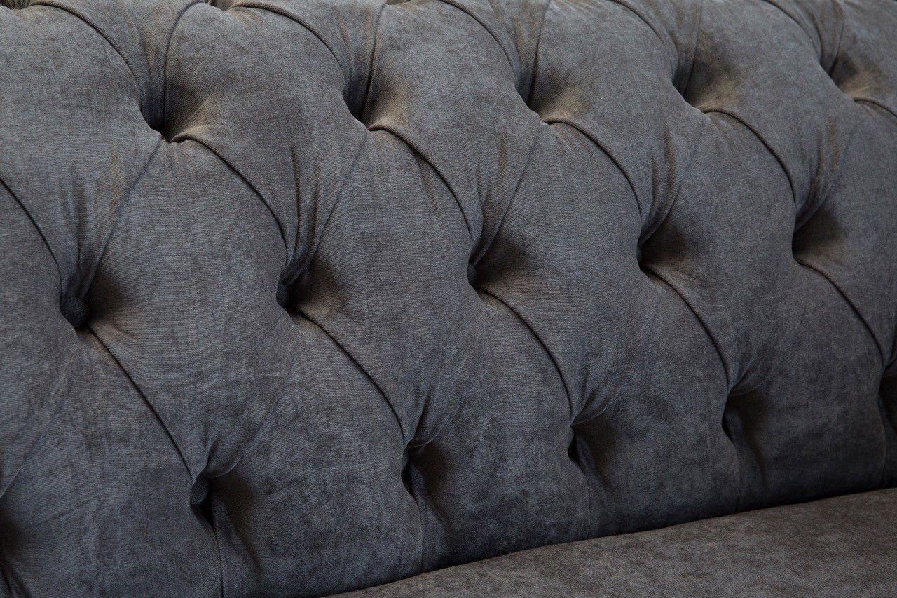 Chesterfield-Sofa, cm Chesterfield Sofa Couch 185 2 Sitzer Design JVmoebel