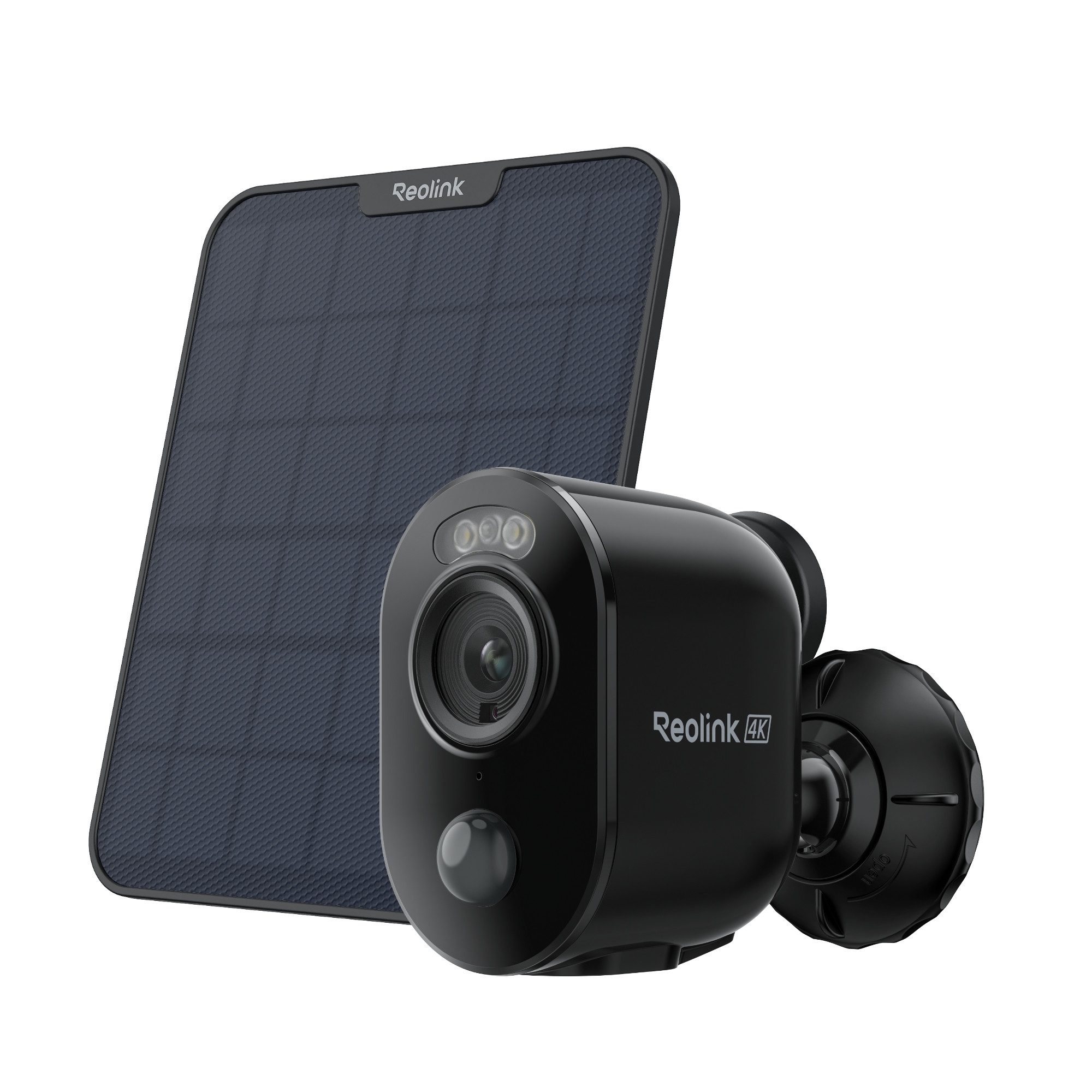 Reolink Überwachungskamera 4K WLAN Argus 3 Ultra mit Solarpanel (Außenbereich, Innenbereich, 8MP Farbnachtsicht,5/2,4 GHz Wifi,Intelligente Erkennung,2-Wege-Audio)