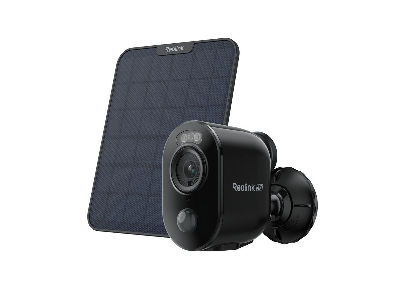 Reolink Überwachungskamera 4K Akku WLAN Argus 3 Ultra mit Solarpanel (Innenbereich, Außenbereich, 8MP Farbnachtsicht,5/2,4 GHz Wifi,Intelligente Erkennung,2-Wege-Audio)
