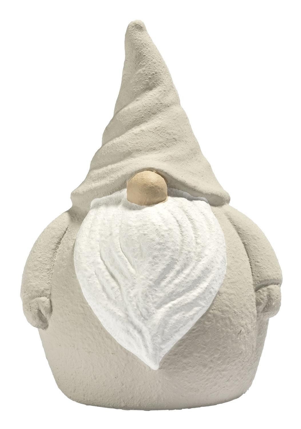 casa NOVA Weihnachtsmann ST. PAUL, H 23 cm, Grau, Weiß, Terrakotta (1 St)