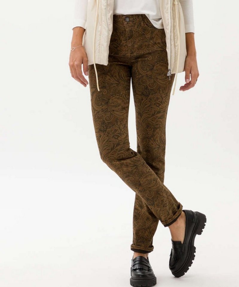 5-Pocket-Jeans SHAKIRA, hochwertiger Style Polyester Baumwolle, Mix Brax und aus Elasthan