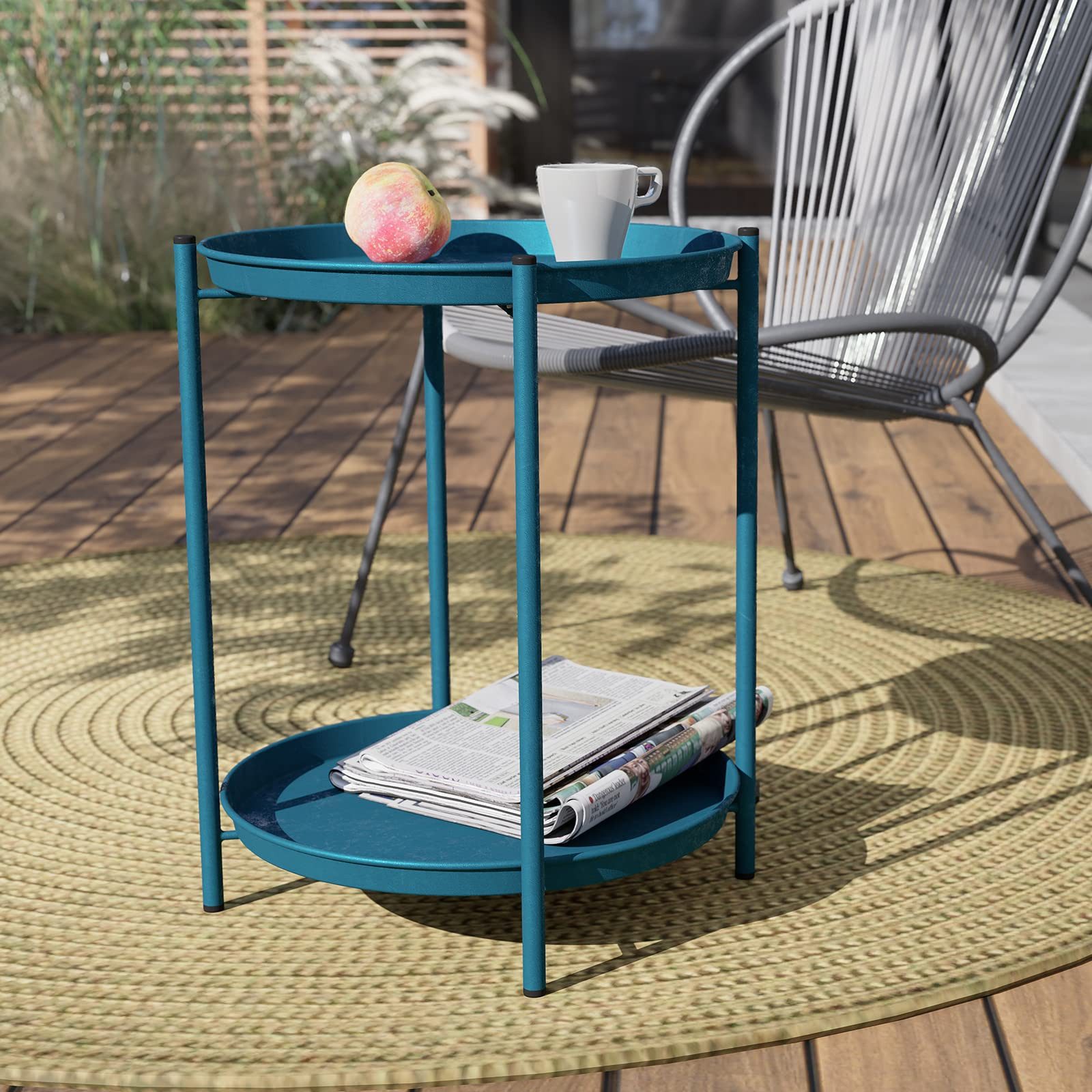 Grand patio Beistelltisch Runder Kaffeetisch mit günstig online kaufen
