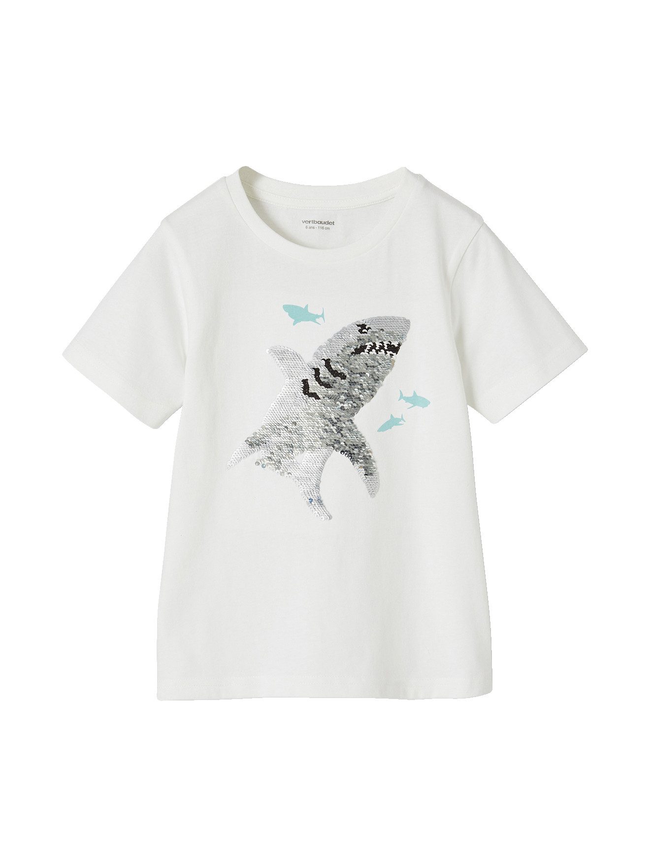 Kurzarmshirt Jungen T-Shirt mit Wende-Pailletten