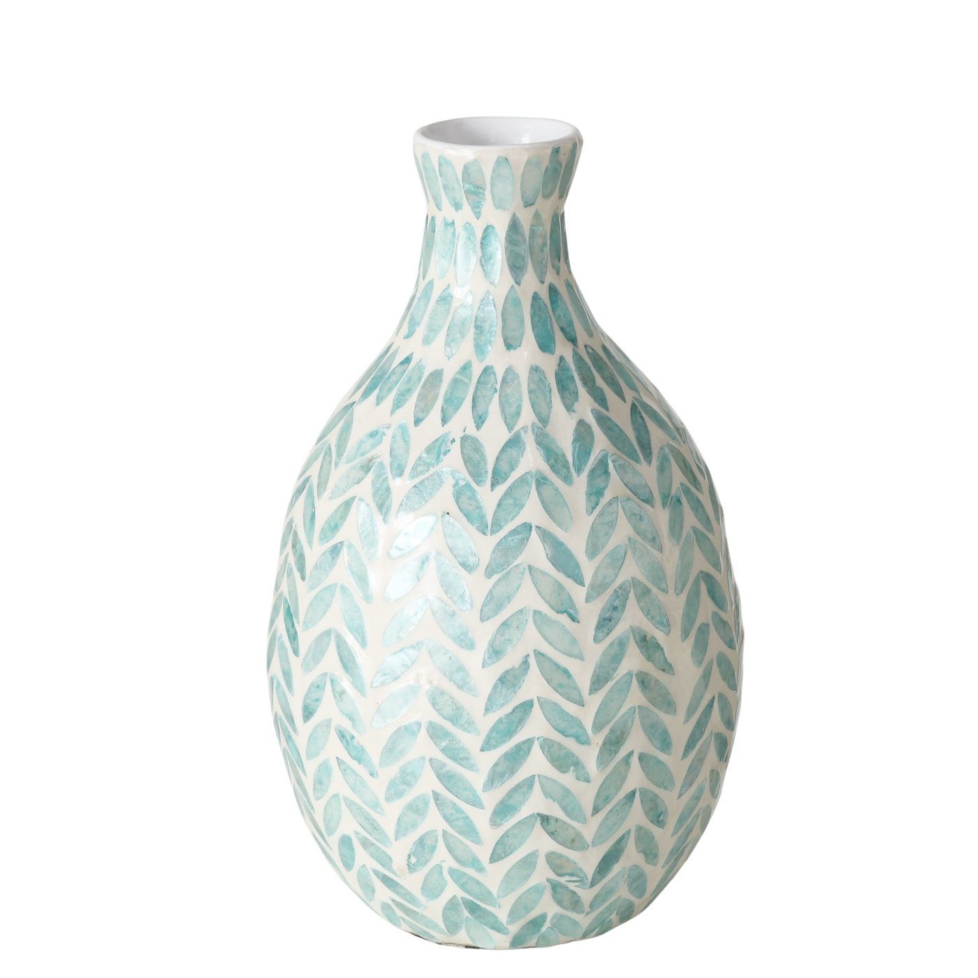 Dekovase Mosaikvase, Livas Muscheln 32cm hoch