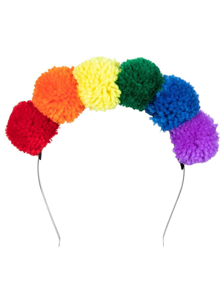Kostüm Hippie Regenbogen Haarreif - Fasching Karneval