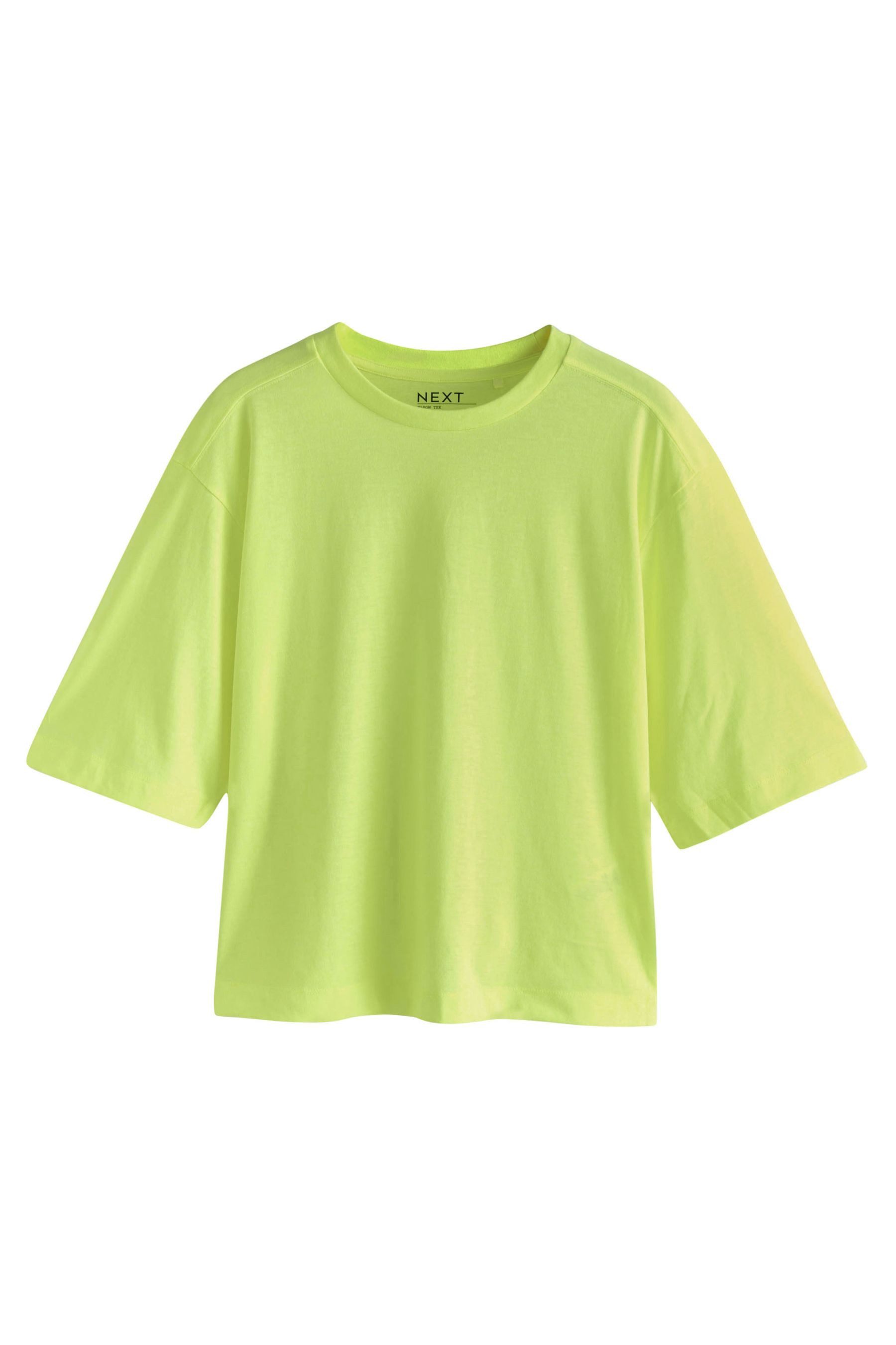 Next T-Shirt Kastiges Relaxed Fit Oversized-T-Shirt, Baumwolle (1-tlg) günstig online kaufen