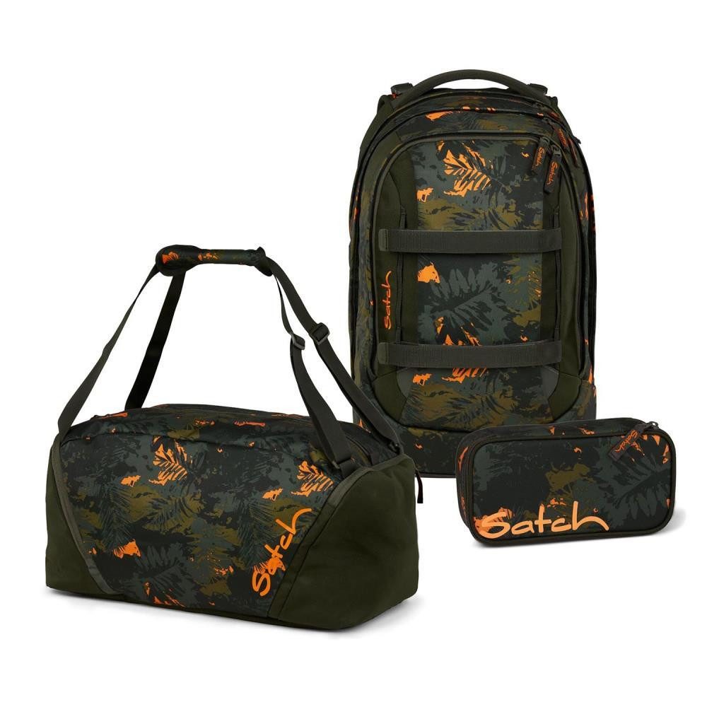 Satch Schulrucksack Pack (3tlg, inkl. Schlamperbox und Sporttasche)
