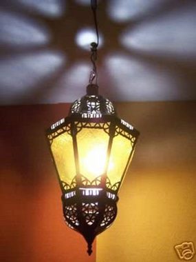 Marrakesch Orient & Mediterran Interior Deckenleuchte Orientalische Lampe Pendelleuchte Rot 53cm, ohne Leuchtmittel, Handarbeit