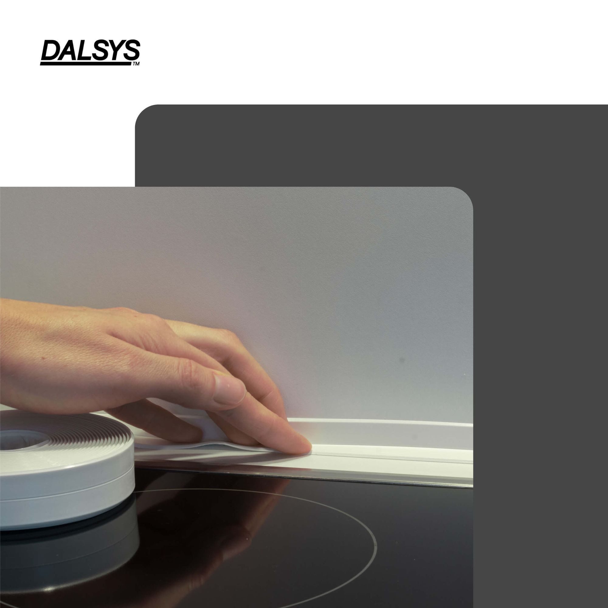 Dalsys Dichtungsband Dichtband selbstklebend wasserdicht, (5 m, 1,1 x 1,1 cm, weiß, 1-St), Kantenschutz selbstklebend, geeignet für Bad, Küche, Fenster – Bild 5 von 5
