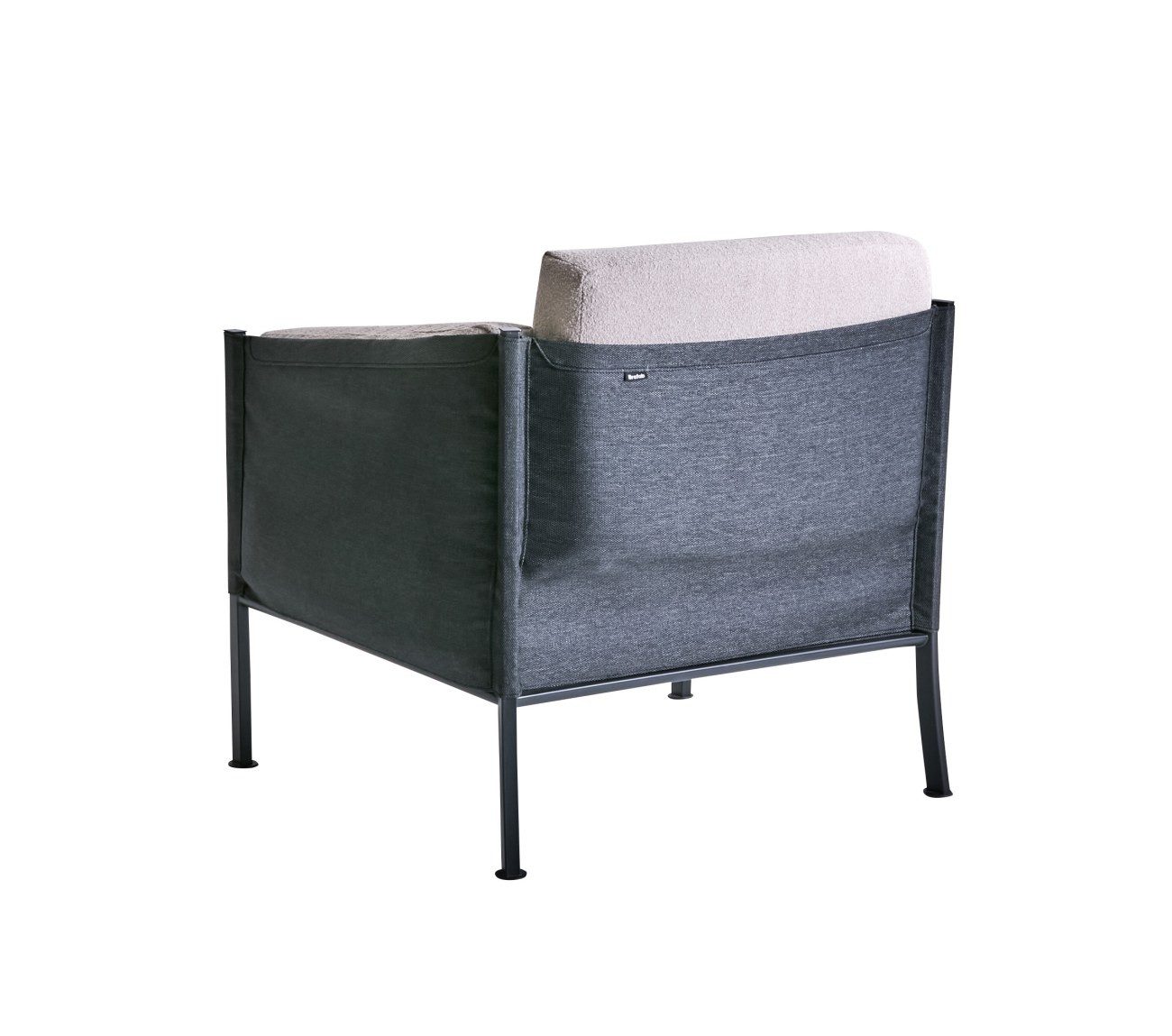 Brafab Gartensessel Delux mit Kissen, Schwarz, inkl. Kissen