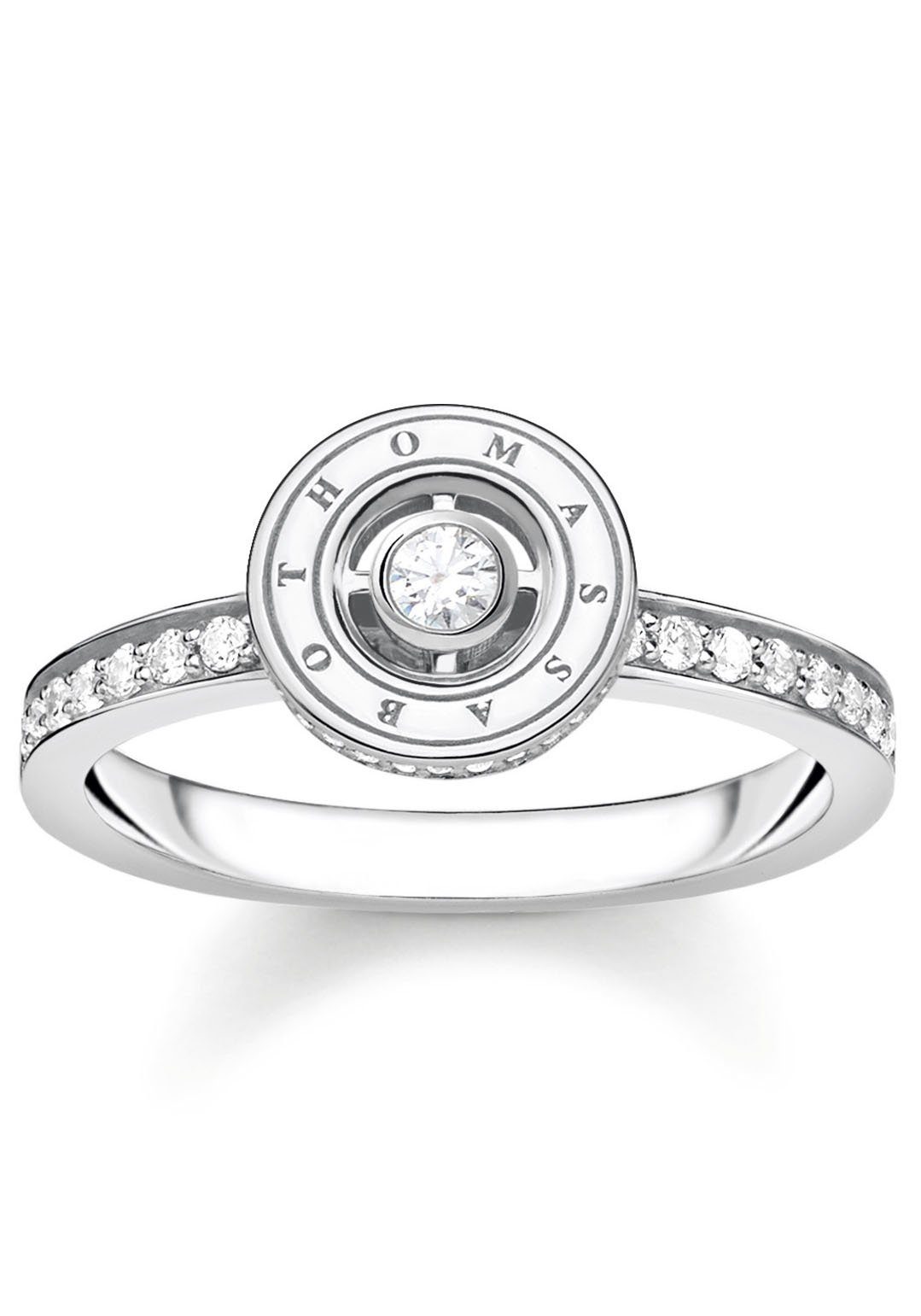 THOMAS SABO Fingerring Kreis, mit Zirkonia (synth)