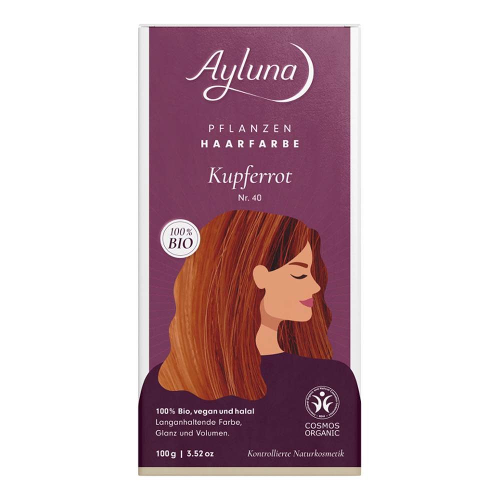 Ayluna Haarfarbe Haarfarbe - Nr.40 Kupferrot 100g von Ayluna