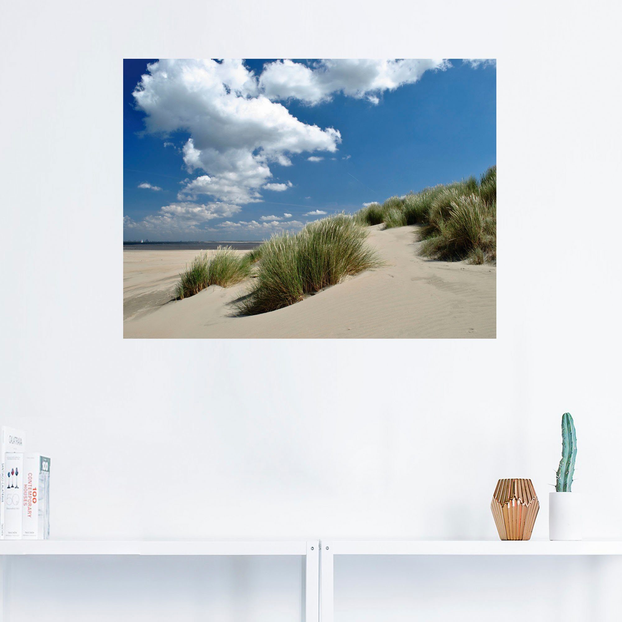 Artland Wandbild versch. als oder in Strandimpressionen, Wandaufkleber Leinwandbild, (1 Poster Strand St), Größen