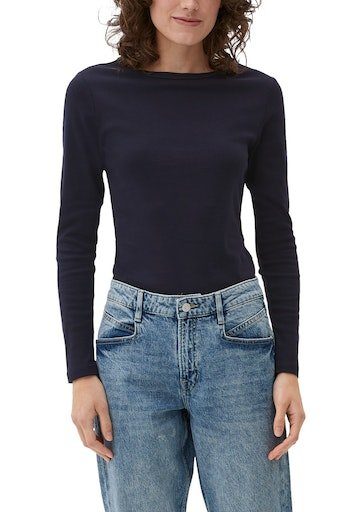 s.Oliver Langarmshirt mit U-Boot-Ausschnitt günstig online kaufen