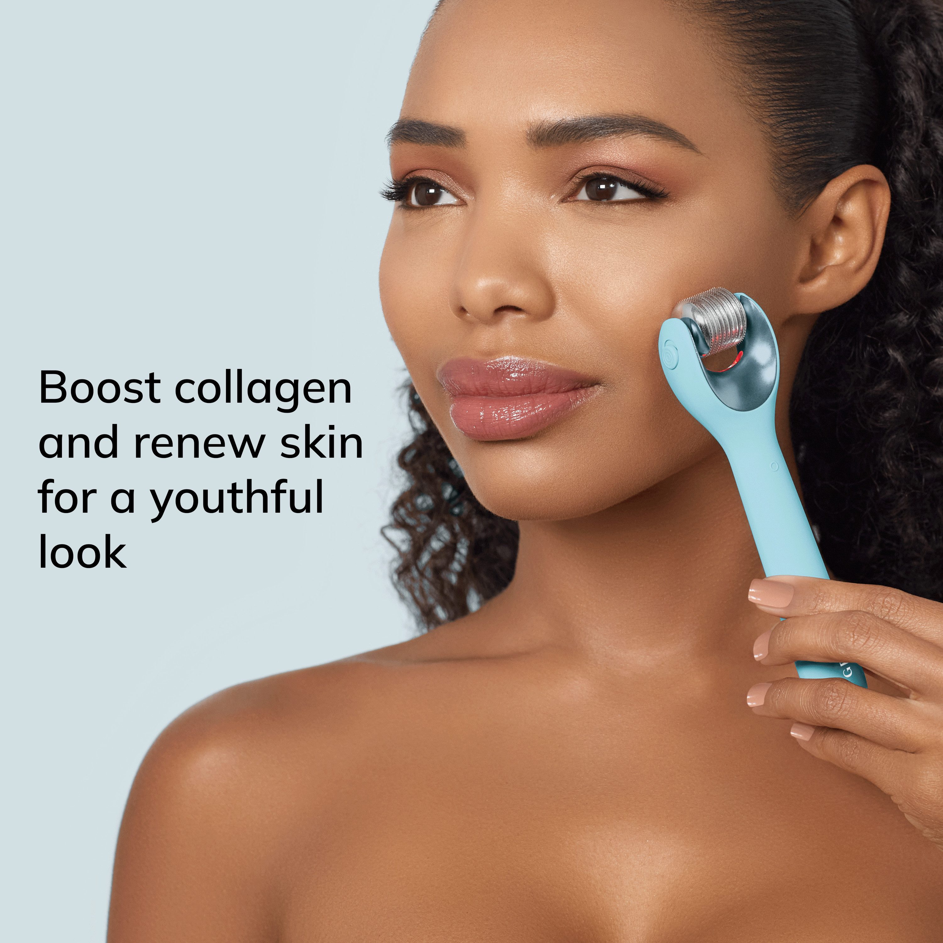 GESKE German Beauty Tech Micro-Needling SmartAppGuided™ MicroNeedle Face Roller 9 in 1, Packung (Gerät & USB-Ladekabel), 2-tlg., Gerät inkl. kostenloser APP (SmartAppGuided Device), Mit der GESKE App erhältst Du deine personalisierte Hautpflegeroutine.