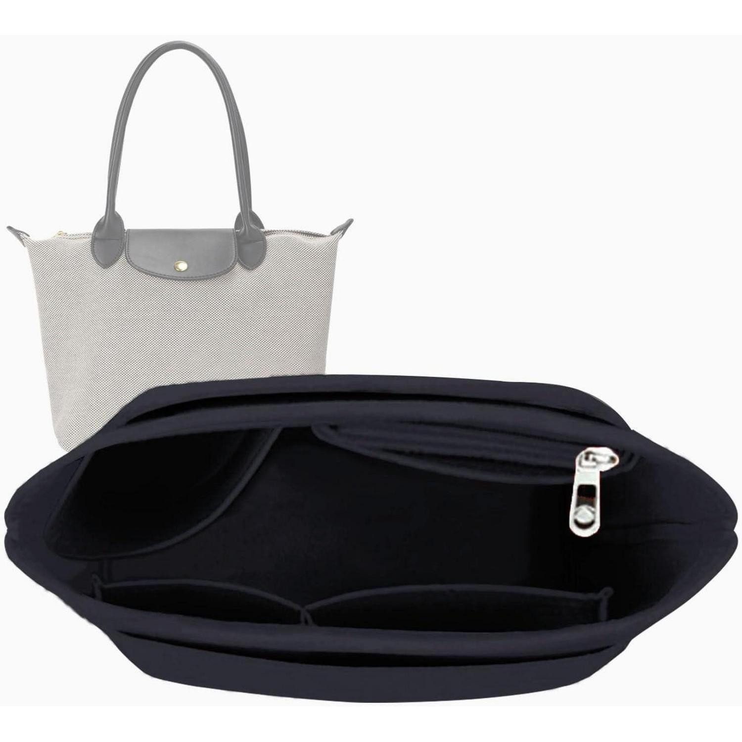 LuxusKollektion Taschenorganizer Organizer Filz Einsatz Bag Y012 M 9.45*5.3*7.5in Dunkelgrau