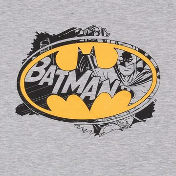 Sarcia.eu Pyjama Batman Kurzarmpyjama, grau-schwarzer Sommerschlafanzug