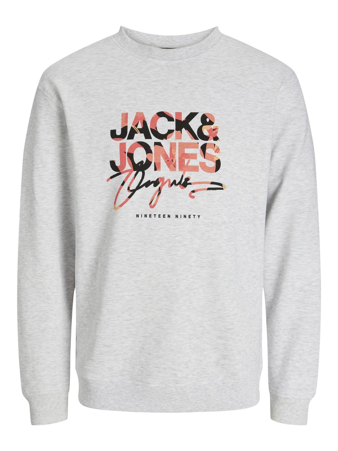 Jack & Jones Sweater JORARUBA AOP BRANDING SWEAT CREW NECK