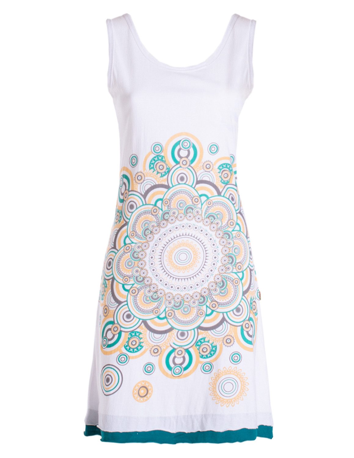 Vishes Sommerkleid Trägerkleid Hippie Mandala Print Baumwolle Alternative Mode, Boho, Hippie, Ethno, Festival