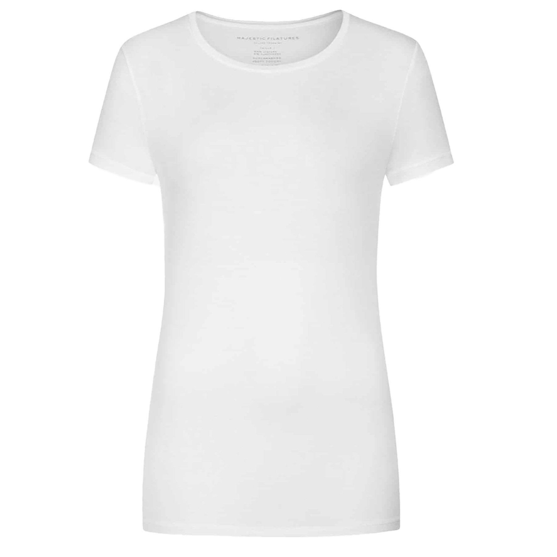 MAJESTIC FILATURES T-Shirt MAJESTIC FILATURES T-Shirt aus Viskose - Blanc