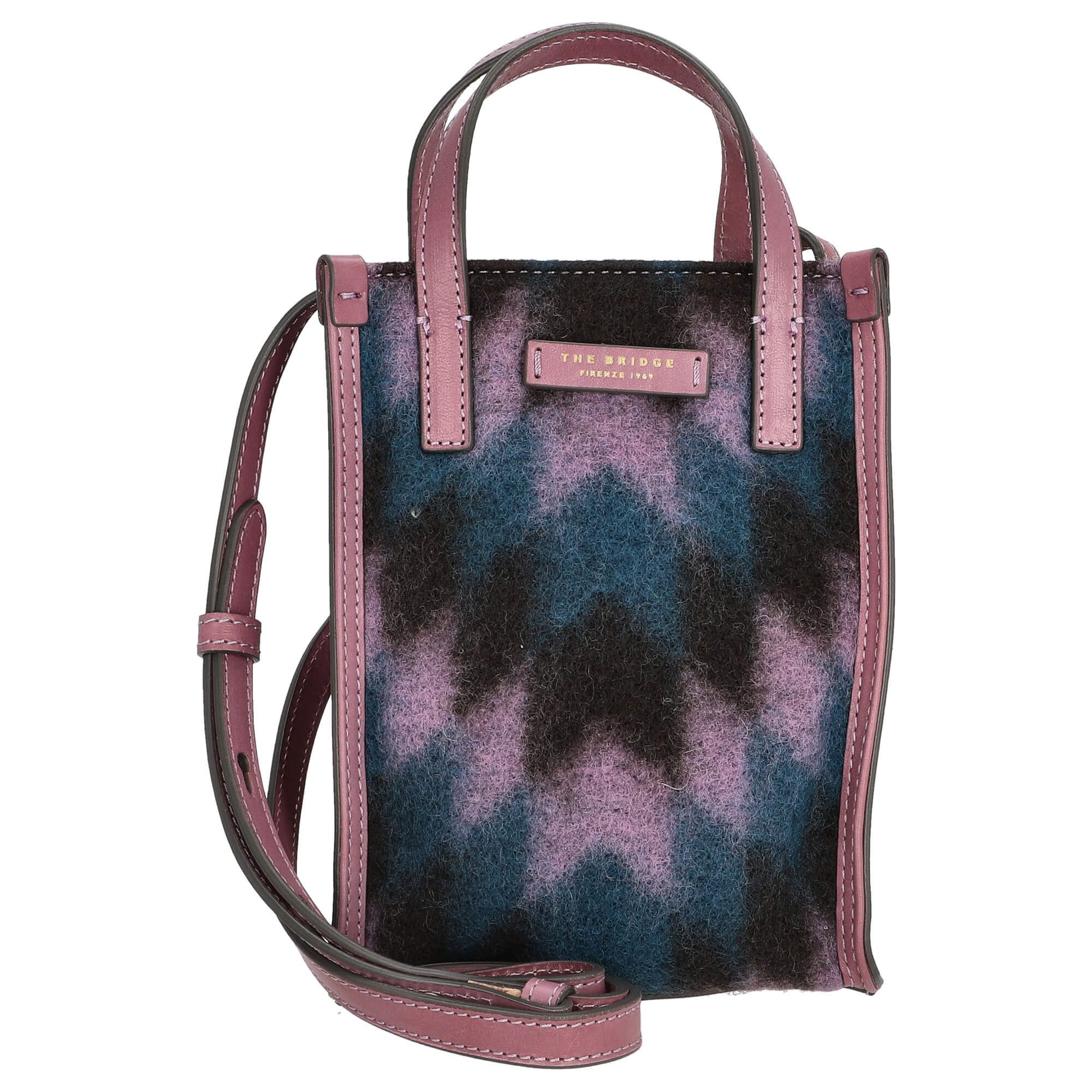 THE BRIDGE Handtasche Mirra Wow - Henkeltasche 21 cm (malva)