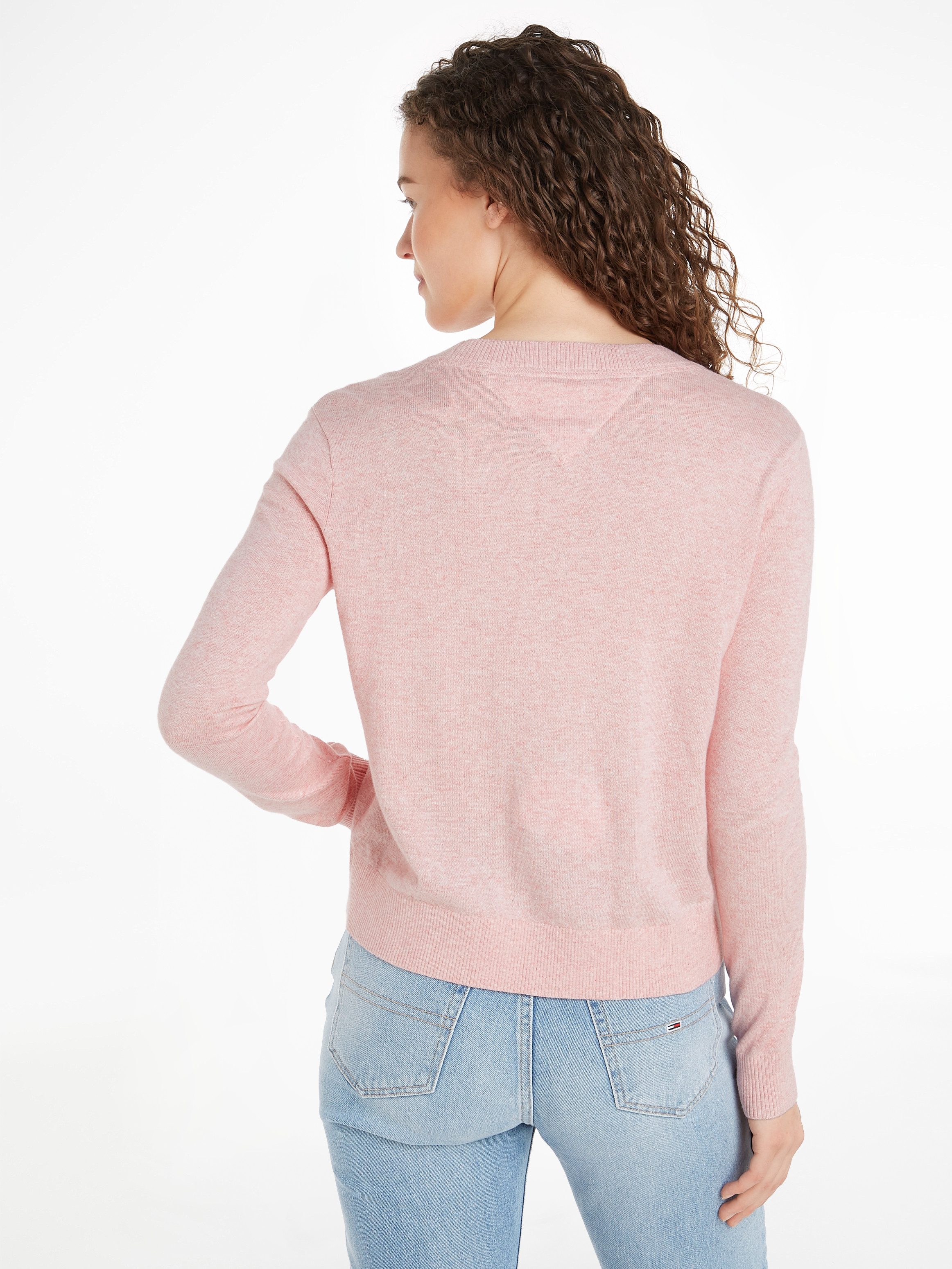 Tommy Jeans Strickpullover TJW ESSENTIAL VNECK günstig online kaufen