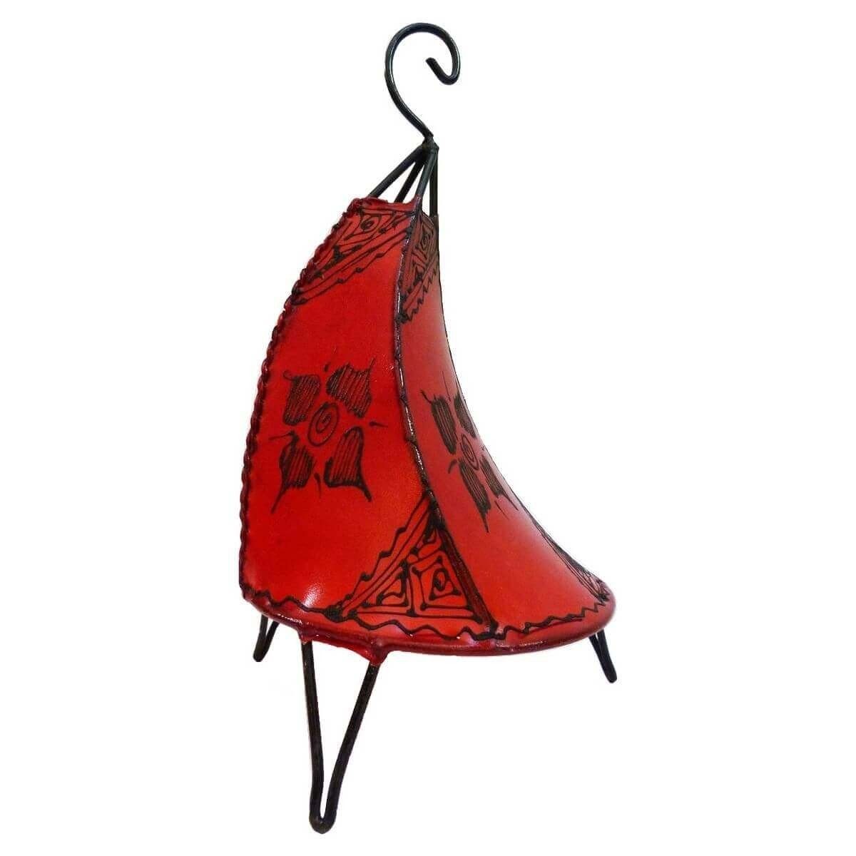 SIMANDRA Stehlampe Tissir Orient Rot Handgefertigt Leuchtmittel, 35-38 Ambilight, Warmweiß, cm, ohne