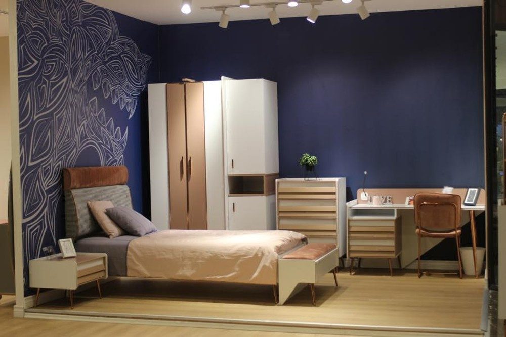 JVmoebel Bettbank Moderne Sitzbank in Weiß mit Stauraum und Holzfüßen (1-St), Made in Europa