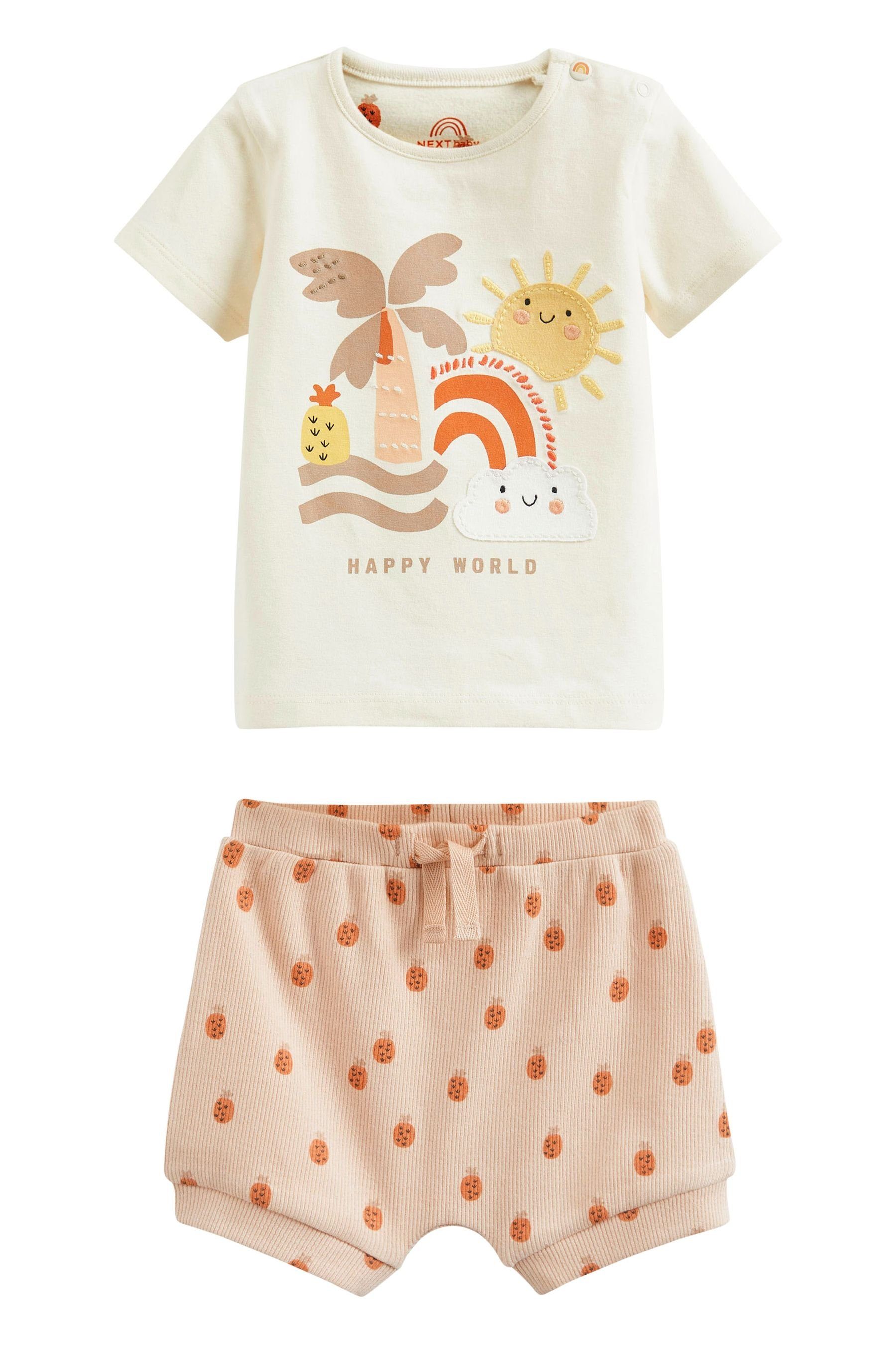 Next T-Shirt & Shorts Baby 2-teiliges (2-tlg) Shorts, Set T-Shirts und