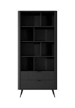 Compleo Bücherregal mit 2 Schubladen auf hohen Beinen BELLO, Glamour-Stil