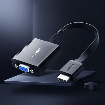 UGREEN Ugreen Adapter HDMI - VGA Micro USB / Audio 3,5 mm Miniklinke schwarz HDMI-Adapter